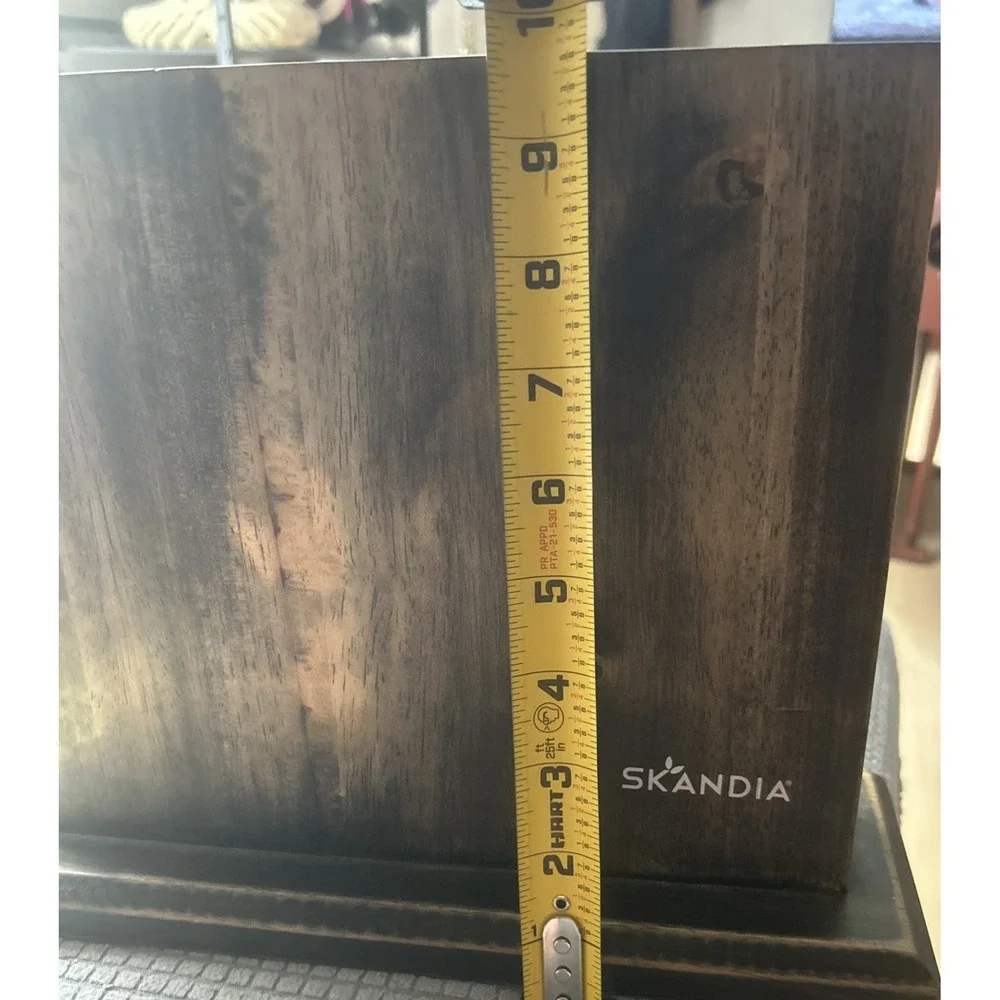 Skandia Iceland Cutlery Wooden Knife Holder With Antique Finish Block.